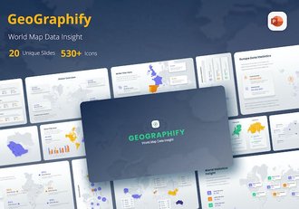 世界地图-数据-洞察-演示 - 顶尖PPT