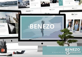 30页5种配色创意商务通用ppt模板 - 顶尖PPT