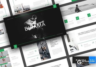 30页简约文艺风格keynote模板 - 顶尖PPT