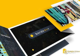 30页5种配色 创意作品展示google slides模板 - 顶尖PPT