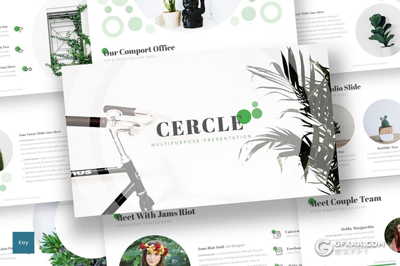 30页5种配色植物养殖介绍google slides模板 - 顶尖PPT