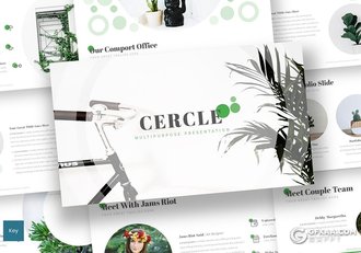 30页5种配色植物养殖介绍keynote模板 - 顶尖PPT