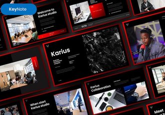 企业商务风格keynote模板 - 顶尖PPT