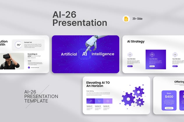 人工智能科技风格PPT模板 - 顶尖PPT