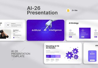 人工智能科技风格PPT模板 - 顶尖PPT