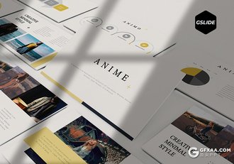 30页5种配色扁平化多用途google slides模板 - 顶尖PPT