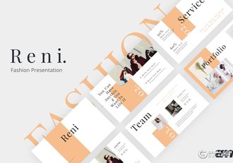 30页极简时尚流行风格ppt模板 - 顶尖PPT