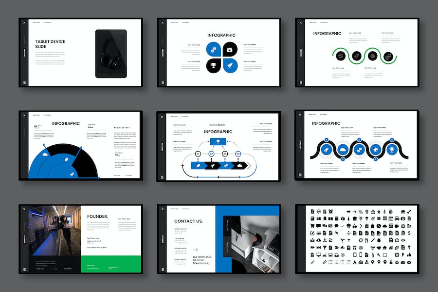 业务标记类展示Keynote模板 - 顶尖PPT