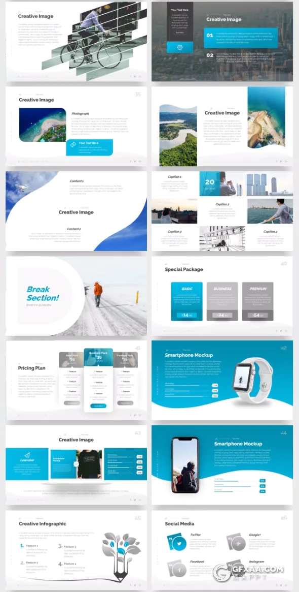 60页11种配色国外高端设计多用途PPT模板 - 顶尖PPT