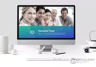 100页4种配色 国外高端商务通用ppt模板 - 顶尖PPT