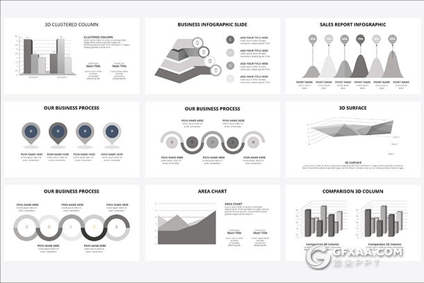 110页极简杂志风格摄影展示ppt模板 - 顶尖PPT