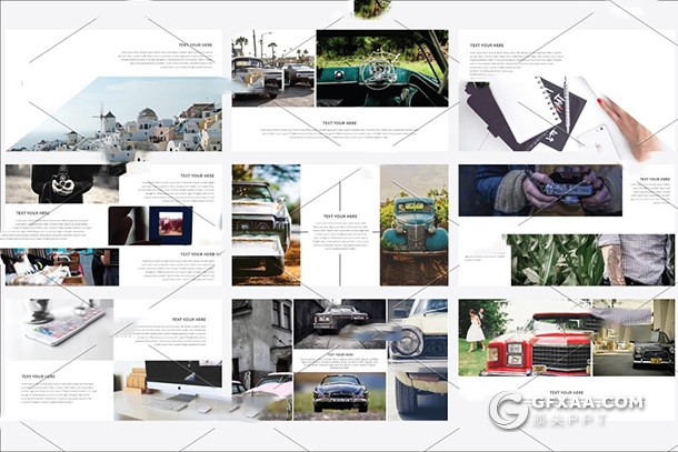 110页极简杂志风格摄影展示ppt模板 - 顶尖PPT