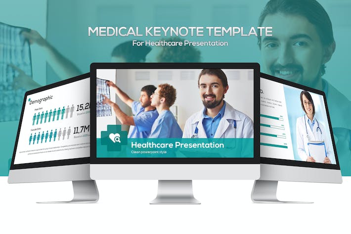 医疗健康诊所医院服务项目介绍Keynote模板 - 顶尖PPT