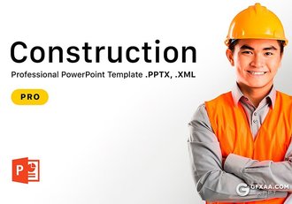 55页工程建筑公司介绍施工项目合作PPT模板 - 顶尖PPT