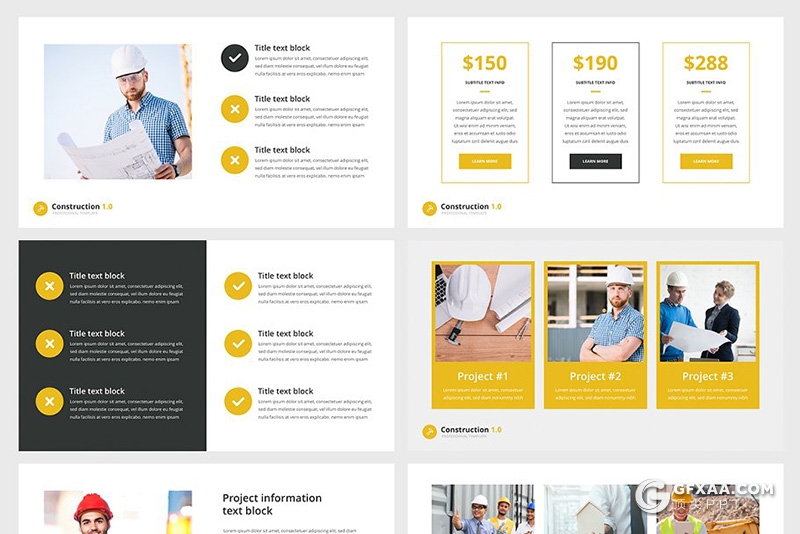 55页工程建筑公司介绍施工项目合作PPT模板 - 顶尖PPT