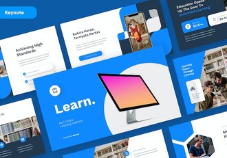 高级欧美教育学习主题Keynote演示模板 - 顶尖PPT