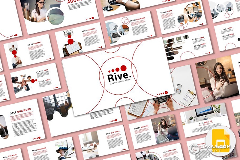 58页创意圆形组合设计商务ppt模板 - 顶尖PPT