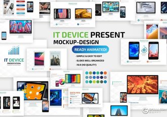 102页国外互联网科技风格ppt模板 - 顶尖PPT