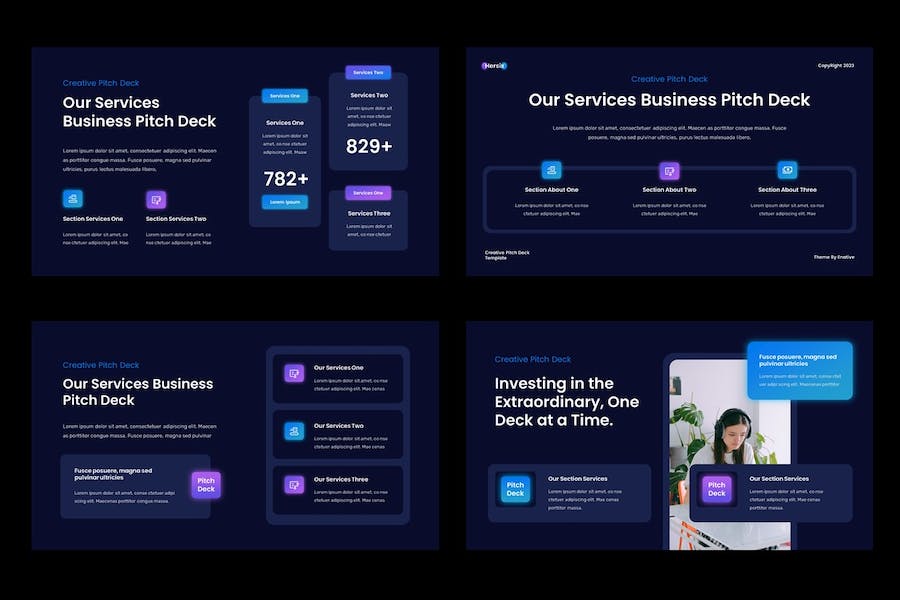 创意设计项目提案路演Keynote模板 - 顶尖PPT
