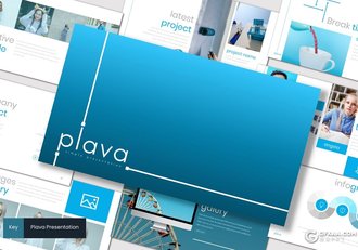 30页5种配色欧美商务keynote模板 - 顶尖PPT