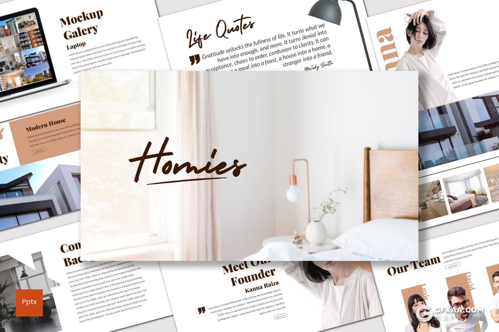 30页5种配色建筑设计团队介绍keynote模板 - 顶尖PPT