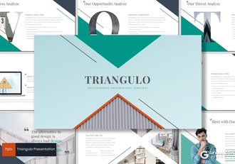 30页5种配色扁平化商务风格ppt模板 - 顶尖PPT