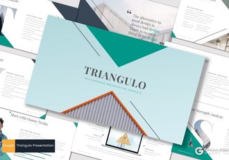 30页5种配色扁平化商务风格Google slides模板 - 顶尖PPT