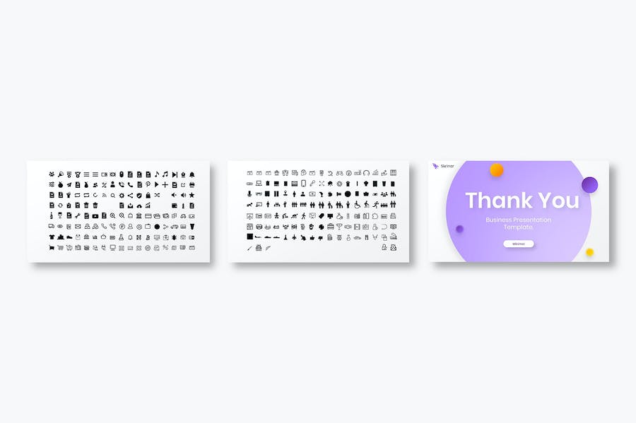 精美虚幻圆形欧美商务商业通用PPT模板 - 顶尖PPT