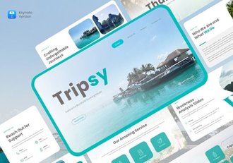 旅行社旅游线路推广宣传Keynote模板 - 顶尖PPT