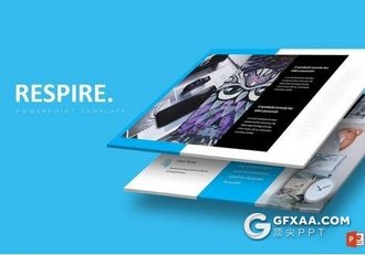 30页5种配色扁平化ppt模板 - 顶尖PPT