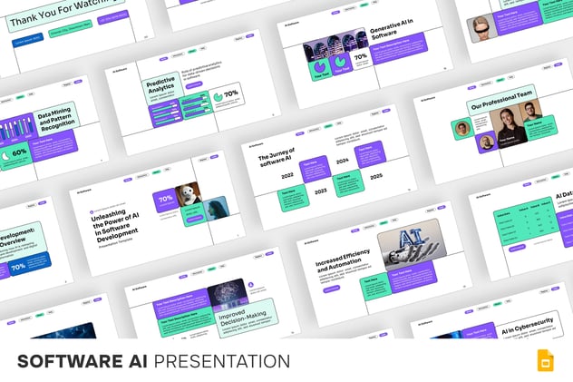 软件AI人工智能PPT模板 - 顶尖PPT