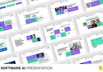 软件AI人工智能PPT模板 - 顶尖PPT