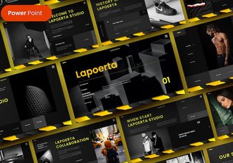 商务风格品牌展示PPT模板 - 顶尖PPT