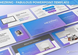 30页3种渐变配色团队介绍商务通用PPT模板 - 顶尖PPT