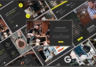 35页咖啡介绍展示ppt模板 - 顶尖PPT