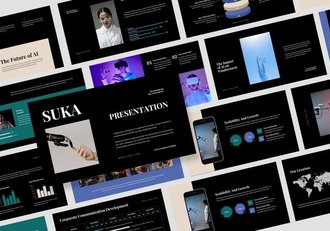 人工智能商业主题keynote模板 - 顶尖PPT