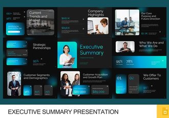 业务执行总结报告PPT模板 - 顶尖PPT