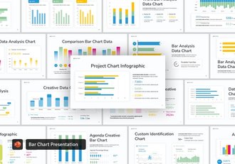 条形图数据图表合集PPT模板 - 顶尖PPT