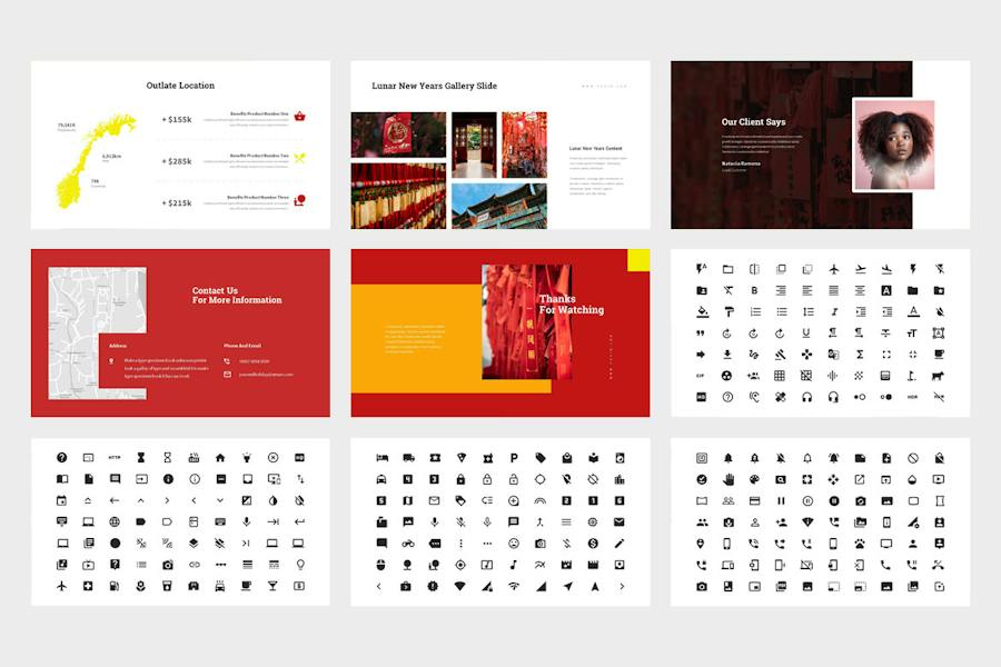 元宵节农历新年传统文化介绍传播PPT模板 - 顶尖PPT