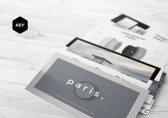 30页5种配色简约商务通用keynote模板 - 顶尖PPT