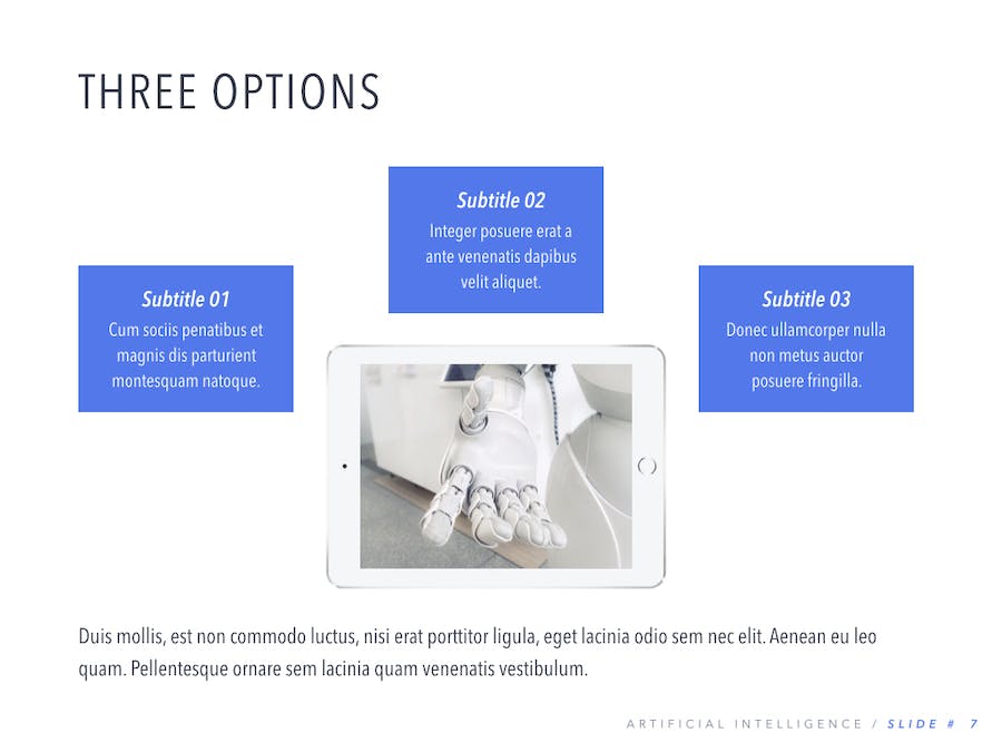 智能机器人科技产品功能演示PPT模板 - 顶尖PPT