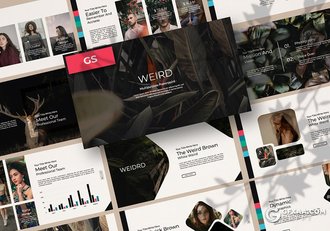 83页欧美简约商务多用途Google slides模板 - 顶尖PPT