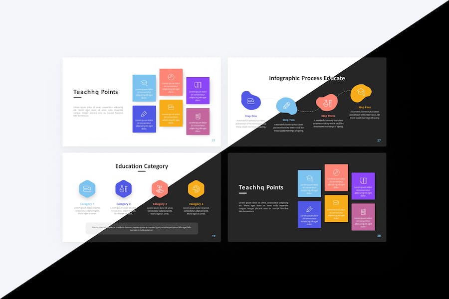 校园蓝色现代教育PPT模板 - 顶尖PPT