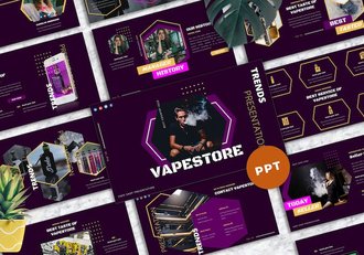 电子烟产品介绍展示PPT模板 - 顶尖PPT