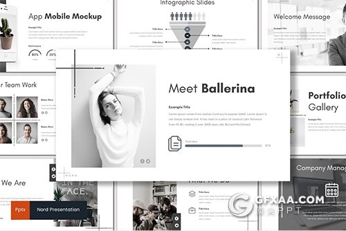 32页5种配色工作汇报团队介绍keynote模板 - 顶尖PPT