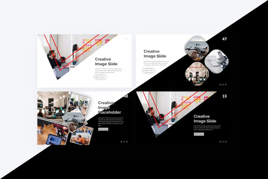 红色现代商业项目合作企业介绍PPT模板 - 顶尖PPT