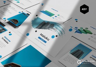 30页5种配色欧美商务多用途keynote模板 - 顶尖PPT