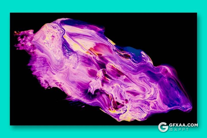 8张高清彩色油漆抽象图片素材 - 顶尖PPT