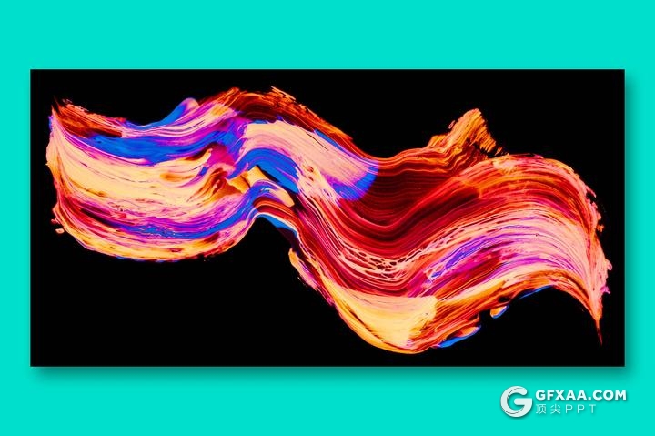 8张高清彩色油漆抽象图片素材 - 顶尖PPT