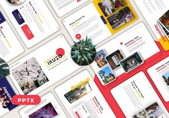 日本旅游文化推广宣传PPT模板 - 顶尖PPT